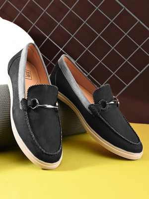 Mast & Harbour SS26 Men's Casual Loafers Loafers For Men(Black , 6)