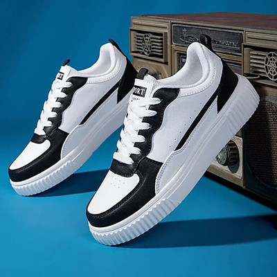 lejano Sneakers For Men(White, Black , 6)