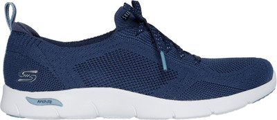 Skechers ARCH FIT REFINE - FREESIA Slip On Sneakers For Women(Navy , 6)