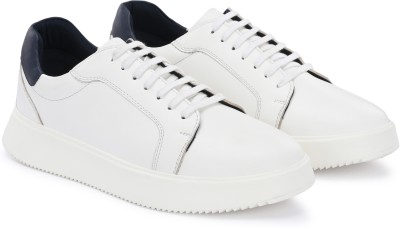 Delize faux leather sneakers Sneakers For Men(White , 7)