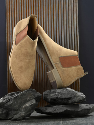 Afrojack Boots For Men(Tan , 7)