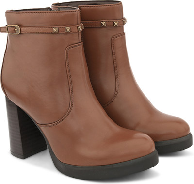 Roadster Boots For Women(Tan , 8)