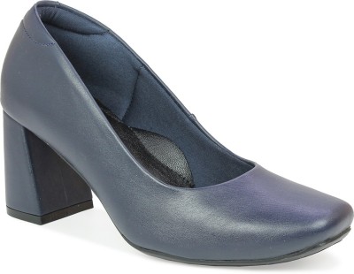 Inc.5 Inc.5 Pumps Block Heel Shoes For Womens Bellies For Women(Navy, Grey)