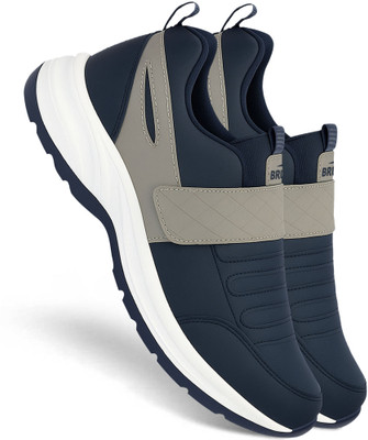 BRUTON VELCRO 821 | Lite Sports Shoes Running Shoes For Men(Blue , 9)