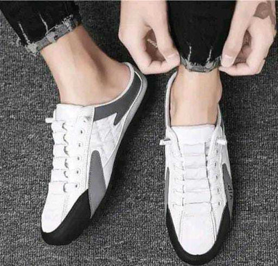 TREADLY Men's Comfortable, Casual & Trendy Mesh Lace-ups Sneakers For Men(White , 10)