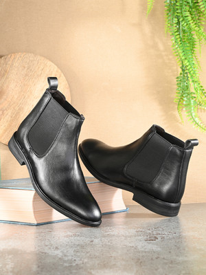 KILLER Men Boots | Chelsea Boot For Men | Men Shoes | Chelsea Boots | Men Boot Shoes | Boots For Men(Black , 9)