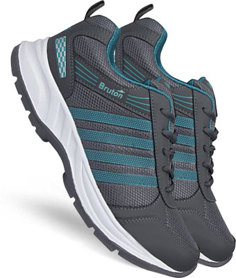 BRUTON Lite Sports Running Shoes For Men(Grey, Blue , 8)