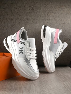 KILLER KL20077 Lightweight Comfort Summer Trendy Premium Stylish Walking Shoes For Women(White , 3)