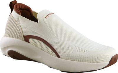 Neemans Begin Walk Ease For Men & Womens | Lightweight & Comfortable Walking Shoes For Women(White, Brown , 9)