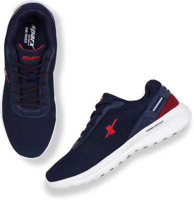 Sparx Lace Up For Men(Navy, Red , 7)