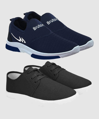BRUTON 2 Combo Sneaker Shoes Sneakers For Men(Blue, Black , 7)