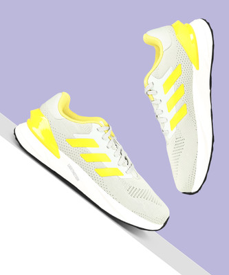 ADIDAS Lightrun Lit M Running Shoes For Men(Grey, Yellow , 8)
