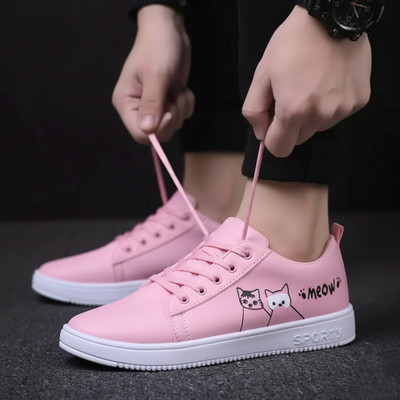 BOKZZON ladies footwear stylish sneakers shoes for women trendy pink vibe Sneakers For Women(Pink , 8)
