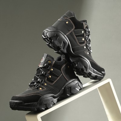 Vellinto Vellinto JASON Outdoor Boots For Men ll Casual Miliatry Boots For Men Outdoors For Men(Black)