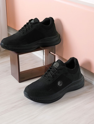 KILLER Killer Men’s Sports Sneakers | Casual Lace-Up Shoes with Durable AirMix Sole Sneakers For Men(Black , 6)