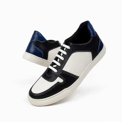 MPRTRADER Trendy Casual Shoes for men | Sneakers For Men(Black, White , 10)