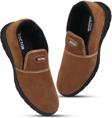 Doctor Health Super Soft Newly Launch Classic|Lightweight|SlipOn|Soft Foot Massager| All Seasons Wear Walking Shoes For Men(Tan , 6)