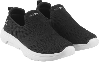 MOCHI Slip On Sneakers For Men(Black , 9)