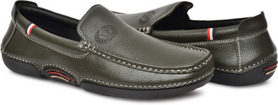 LATWOSCA Driving Shoes For Men(Green , 9)