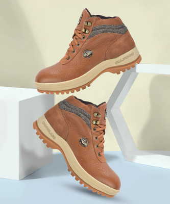 WOODLAND Boots For Men(Tan , 6)