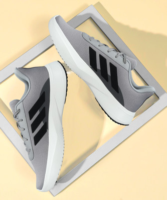 ADIDAS BASIC RUN-LINES Running Shoes For Men(Grey , 6)