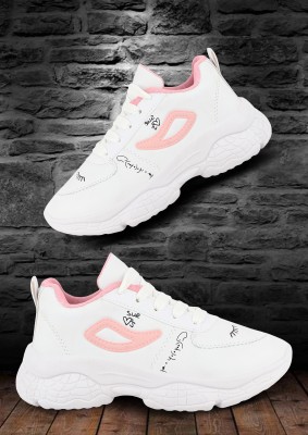 SHOEVERSE Women Running shoes |Women Walking shoes |Women Casual shoes |Sneakers for women Casuals For Men(Pink)