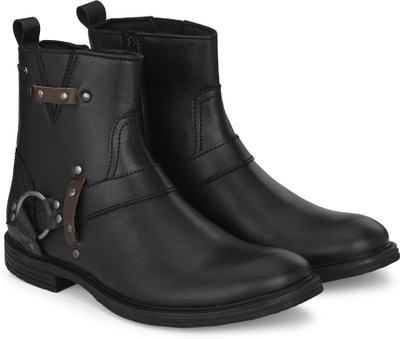 Delize Ankle Boots For Men(Black , 8)