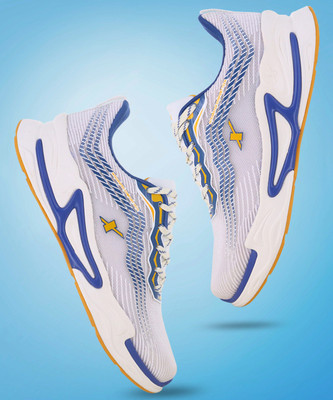 Sparx SM 904 Running Shoes For Men(White, Yellow , 9)