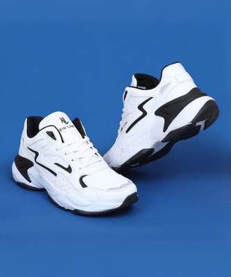 NEW LIMITS HAMMER Running, Training & Gym Running Shoes For Men(White, Black , 6)