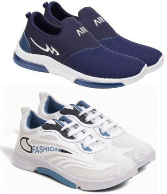HOTSTYLE 2 Pair Combo Sneakers For Men(Multicolor , 6)