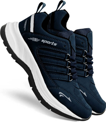 Footox Trendy Casuals Running Shoes For Men(Navy , 6)
