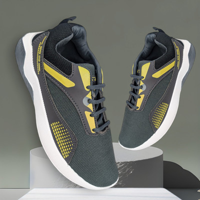 Ovee Durable Anti-slip Running / Walking / Sport / gym Shoes Casuals For Men(Grey , 8)