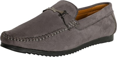 Shoes Kingdom New Trendy Casual Shoes for Men Loafers For Men(Grey , 10)