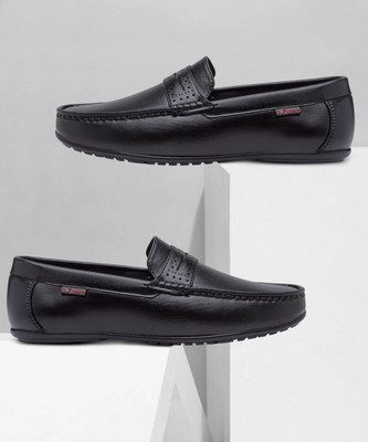 action DRIVE 43 Trendy Comfortable Stylish Casual Slip On Loafers Loafers For Men(Black , 8)