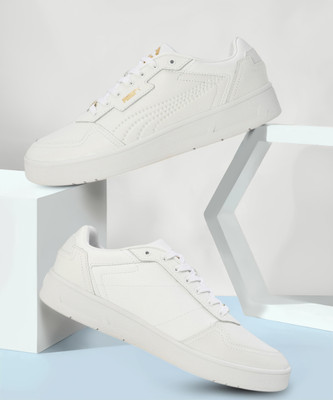 PUMA Court Classic Lux Sneakers For Women(White , 7)