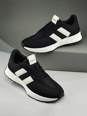 CAMPUS Casual, Walking, Daily Wear Sneakers for Women | Lightweight Comfortable Sneakers For Men(Black , 8)