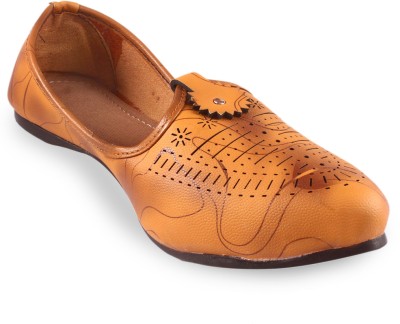 Anjaneya Creations Jutis For Men(Tan , 6)