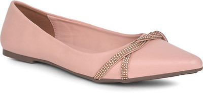 Bata Women's Casual Ballerina Shoes - Pink - ( UK- 6 ) Bellies For Women(Pink , 6)