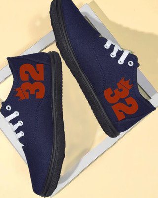 KANEGGYE CASUALS FOR MEN & KIDS Casuals For Men(Navy, Orange , 8)