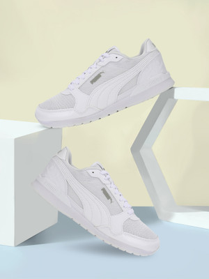 PUMA ST Runner v3 L Superlogo Sneakers For Men(White , 8)