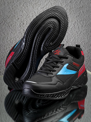 asian Sports, Gym, Training, Running, Trendy Comfortable Shoes For Men TOOFAN-05 Running Shoes For Men(Black, Red , 7)