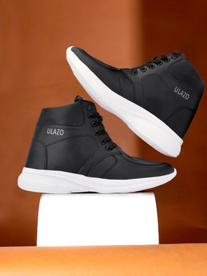 Ulazo Comfortable Stylish Ankle Boot for Men Boots For Men(Black , 6)