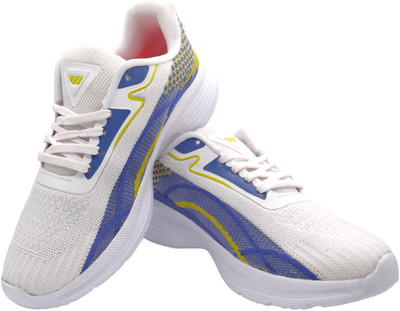 walksmen Light Running Shoes Running Shoes For Men(Yellow, White , 7)