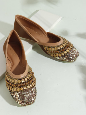 Denill Bellies For Women(Brown , 4)