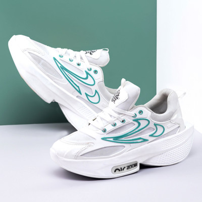 CROWN Lightweight Running & Walking Shoes for Women with Memory Foam Insole Party Wear For Men(White , 7)