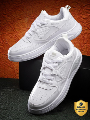 asian Moscow-01 White Sneakers,Loafers,Chunky Shoes Sneakers For Men(White , 10)