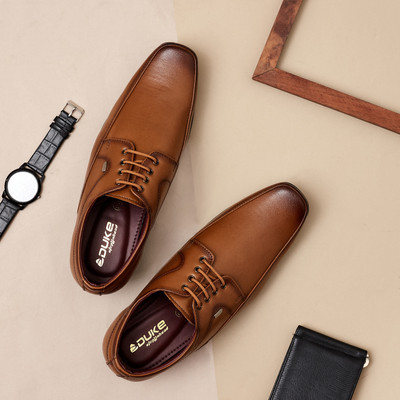 DUKE Lace Up For Men(Tan , 9)