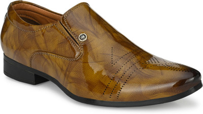 John Karsun Slip On For Men(Tan , 9)