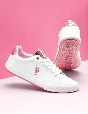 U.S. POLO ASSN. BEVERLY 2.0 Sneakers For Women(Off White , 4)