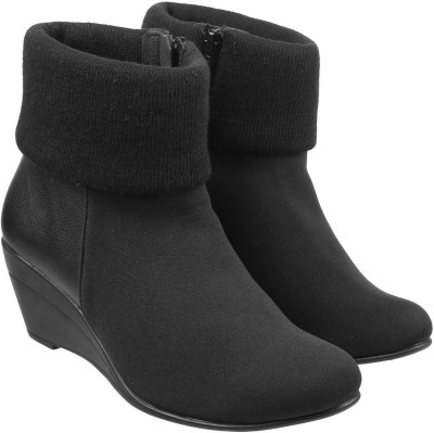 METRO Boots For Women(Black , 7)